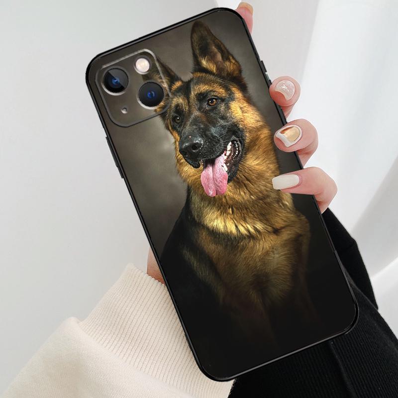 Чехол для телефона с изображением немецкой овчарки для iPhone 17 Pro Max 16 15 11 13 12 14 Pro Max mini 15 16 Plus 16e 17 Air Cover