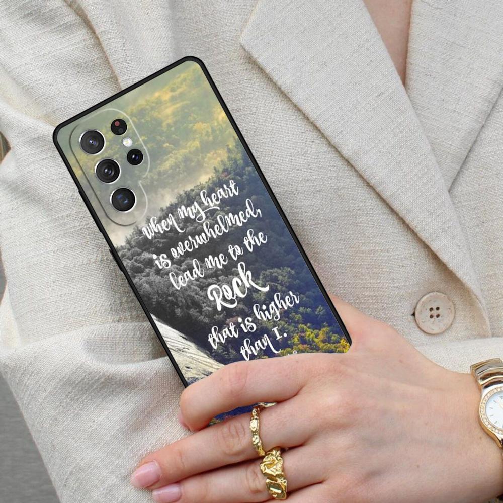 Чехол для телефона с христианскими псалмами для Samsung Galaxy S26 Ultra S25 S24 S23 S22 S21 S20 Note10