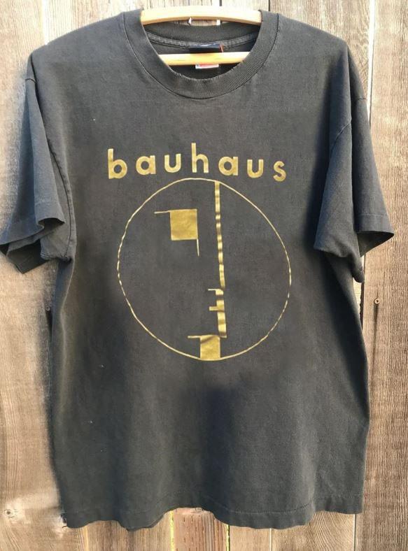 Vtg Bauhaus Band Tour Rare Design Charcoal Cotton T shirt Unisex S-5XL KH18605 Unisex T-Shirt