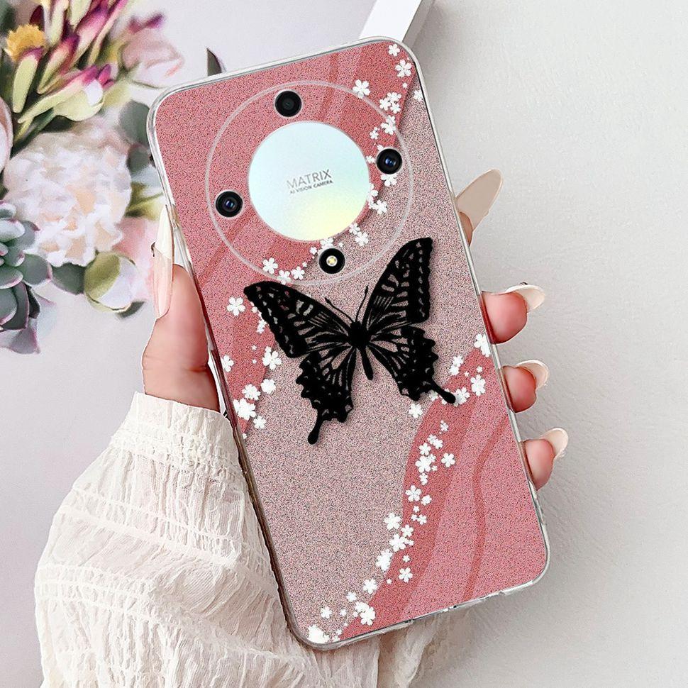 For Honor X9a 5G Case RMO-NX1 Beautiful Butterfly Soft Silicone Phone Cases For Honor X 9a X9a 2022 Back Cover Bumper 6.67"