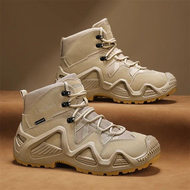 Мужские тактические ботинки, армейские ботинки, мужские военные ботинки для пустыни, непромокаемая рабочая защитная обувь, походная обувь для скалолазания, мужские уличные ботинки по щиколотку