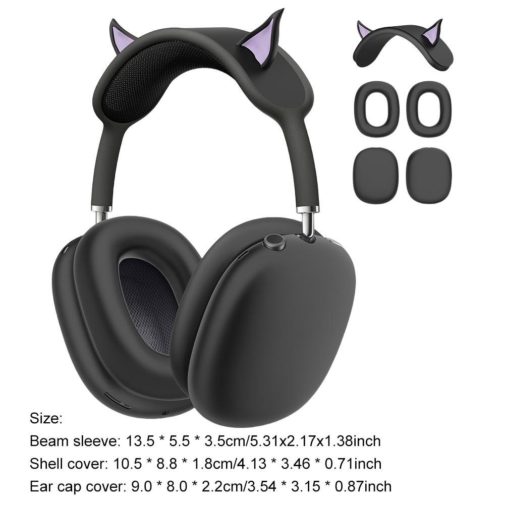 Силиконовый чехол 3 в 1 Чехол для амбушюр/Чехол для амбушюр/Чехол для оголовья Противоударный чехол для беспроводных наушников AirPods Max