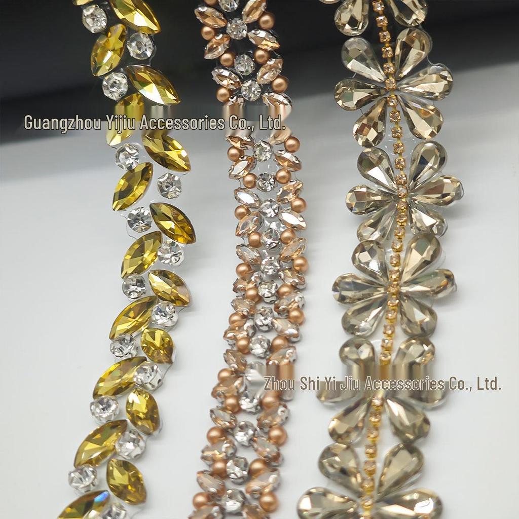 Горячая фиксация Стразы Маркиза Цепочка для DIY Обуви, Сумок, Поясов, Ошейников, Одежды и Ювелирных Аксессуаров