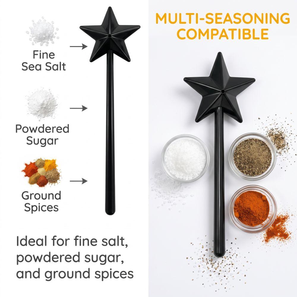 Black Salt Dispenser Wand Refillable Seasoning Dispenser Seasoning Shaker Wand Family Gathering