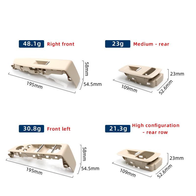LHD Rear Window Lifter Switch Outer Frame Cover For BMW G12 2015- 740i xDrive 750i xDrive Door Window Switch Surround Frame