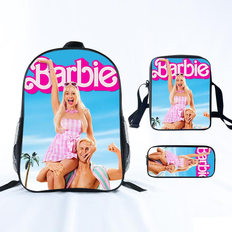 Школьный набор из трех предметов Barbie Princess с тканью Oxford для девочек-учениц