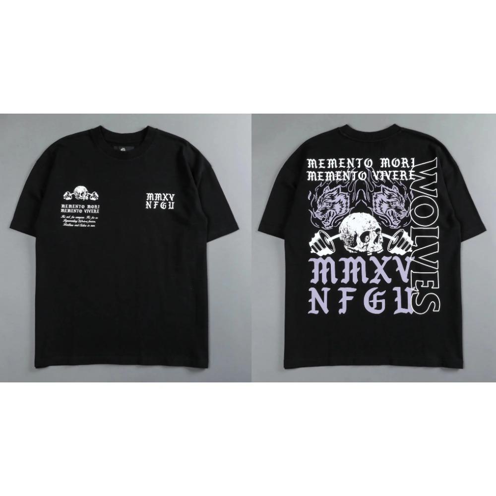 Darc Sport Wolves Gym T Shirts Oversized Workout Fitness Darcsport Men's Clothing Graphic DTG Print Darcs Sport Wolf T-shirts