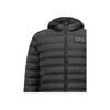 Emporio Armani EA7 Осень/Зима 23 Однотонная Толстовка с Капюшоном и Молнией с Принтом Логотипа-Буквы, Длинный Рукав, Пуховик, Мужская Верхняя Одежда, Черный 6RPB16-PN5ZZ-1200