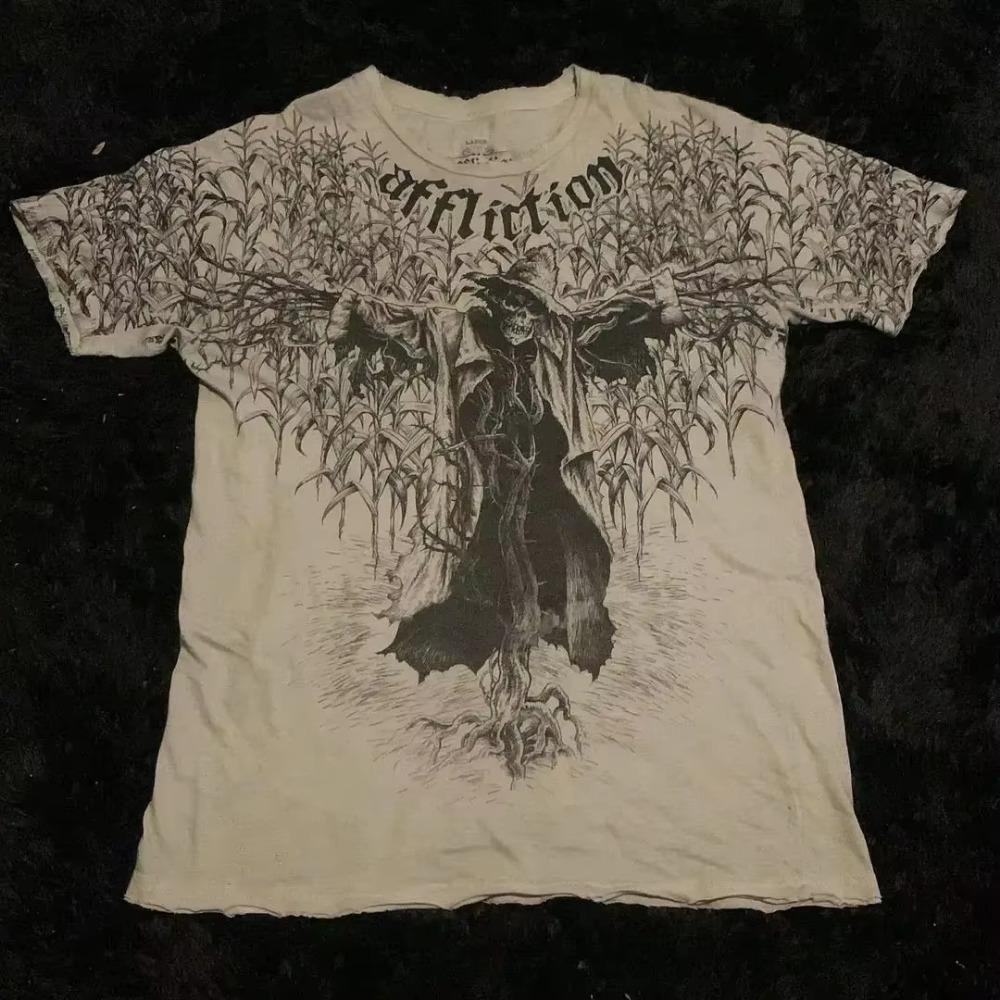 Уличный стиль женские топы с коротким рукавом лето ретро готический стиль высокий дизайн гербовый сбор Y2k панк стиль корейская мода