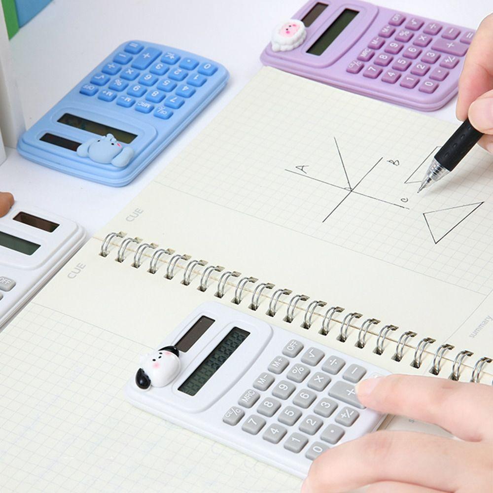 Милый мини-калькулятор 8-разрядный бухгалтерский калькулятор Высококачественный математический калькулятор Школа