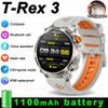 2026 Новые Умные Часы T-Rex 3 Ultra Military 1100 мАч 5ATM IP69K Компас Высотомер AMOLED LED Фонарик GPS Умные Часы Мужские 2