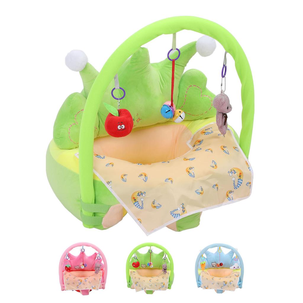 Мягкое детское сиденье в форме короны, поддерживающее сидячее положение, удобное кресло для обучения сидению, плюшевое кресло для малышей