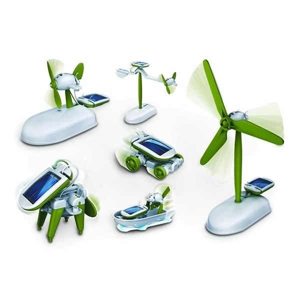 6 In 1 Solar Robot : Steamboat, Windmill, Car, Shit