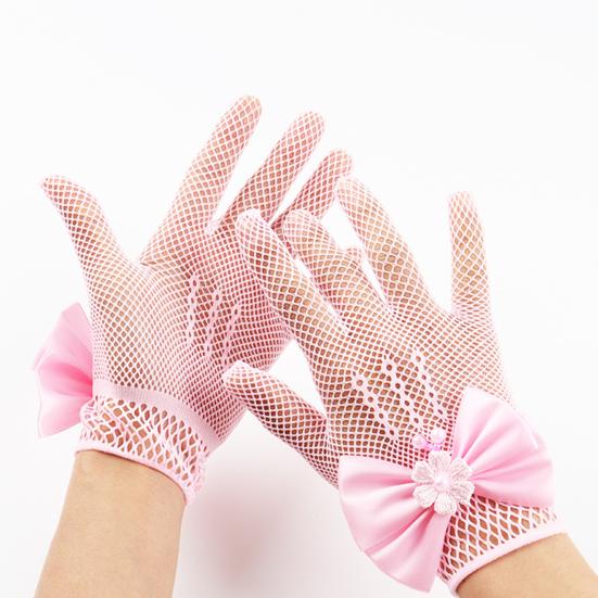 Короткие перчатки для маленьких девочек 45755 лет Чаепитие Свадьба