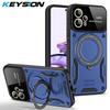 KEYSION Shockproof Case for Motorola MOTO G13 G22 G32 G60 Ring Stand Camera Protector Phone Back Cover for MOTO E13 E20 E22 E22i