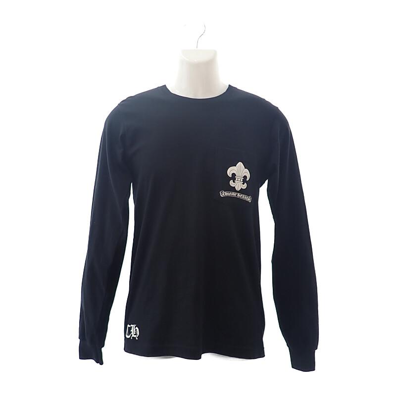 CHROME HEARTS S Long-sleeved T-shirt Black Cotton Mens