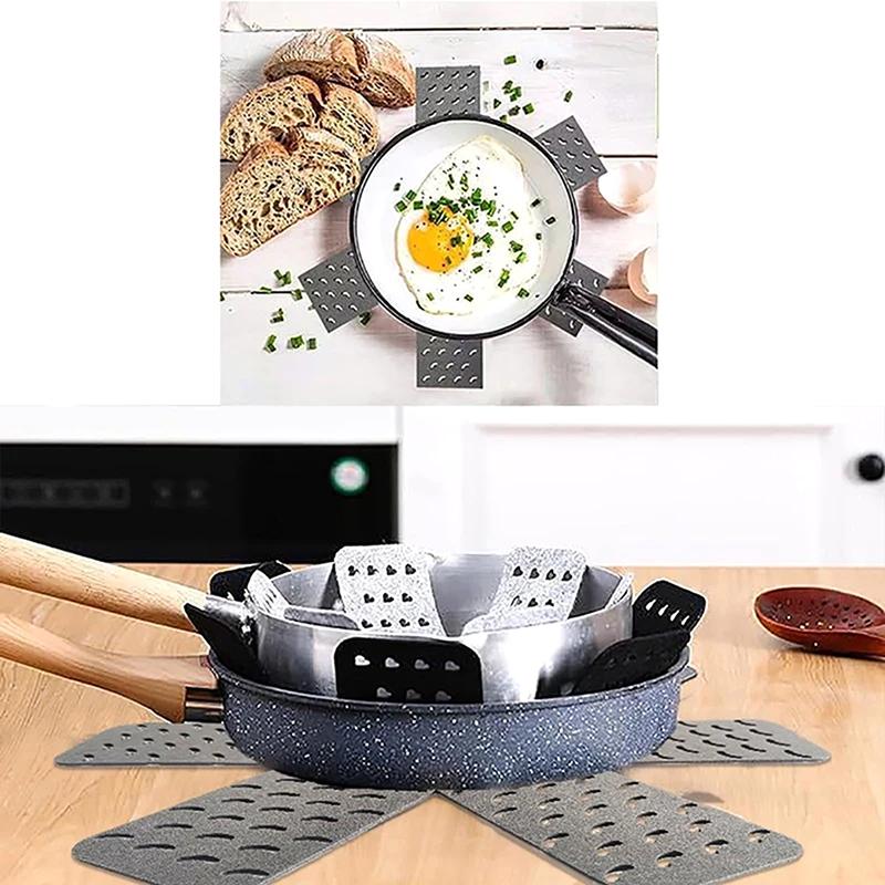 Защитные приспособления для кастрюль 12 шт. для штабелирования, разделители для кастрюль и горшков, 4 разных размера, чтобы не царапать защитные приспособления для посуды