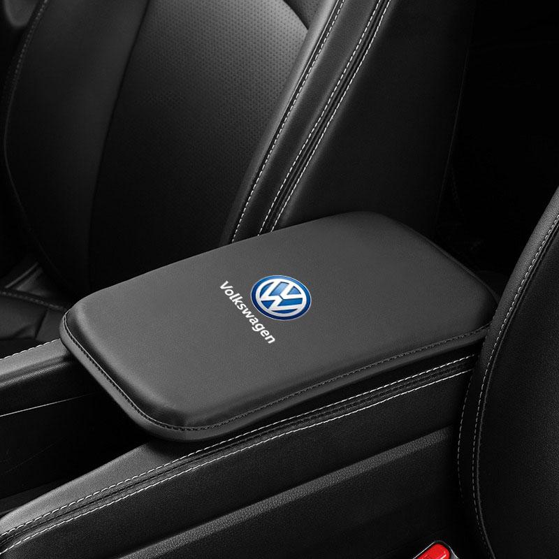 Для VOLKSWAGEN VW Чехлы на подлокотник автомобиля Универсальные накладки на бокс подлокотника центральной консоли сиденья автомобиля Для Volkswagen VW Golf GTI Tiguan