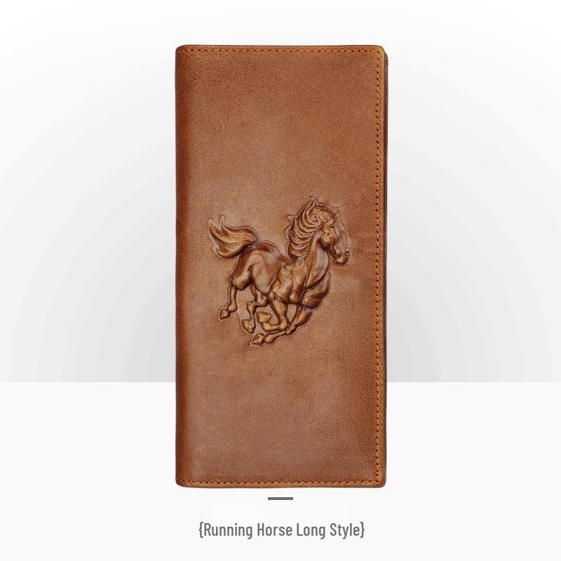 Мужской ретро кошелек из тисненой кожи – длинный, с тиснением под крокодила, с отделениями для нескольких карт и монетницей.