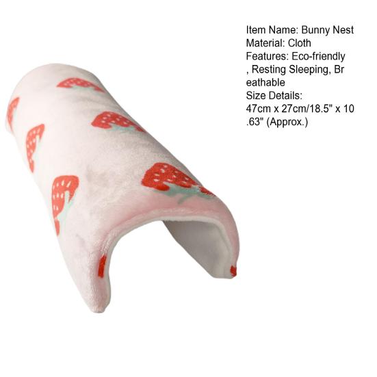 Гнездо кролика Туннельная форма Не содержит заусенцев Без добавок Устойчив к укусам Мягкий сохраняет тепло Домик для отдыха