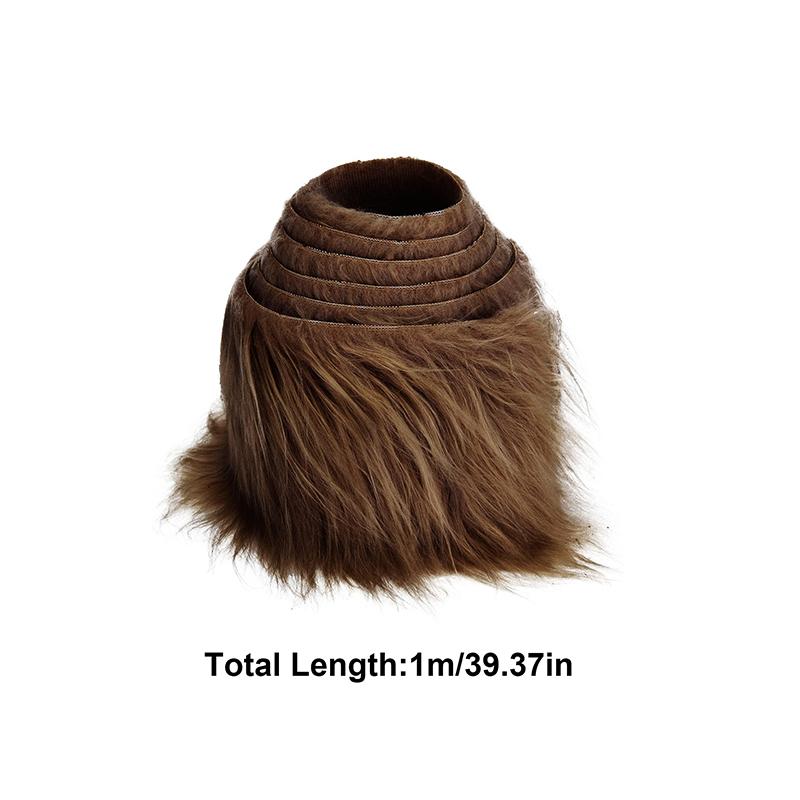 1.5M Christmas Decor Sewing Fluffy Trim Fabric Plush Fur Stripe Faux Fur Ribbon Tapes DIY Apparel
