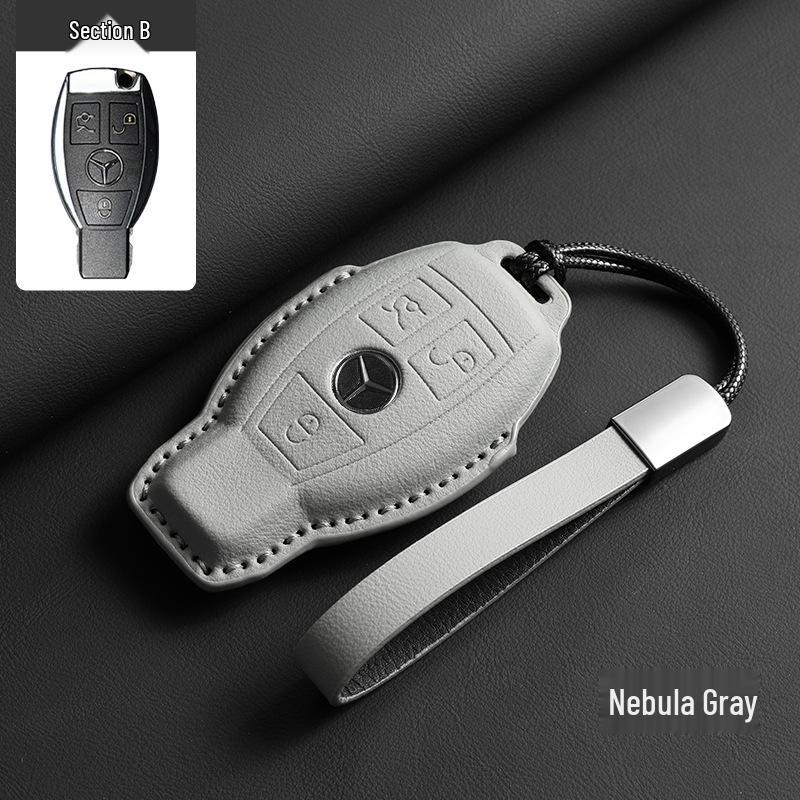 Mercedes-Benz Key Case - Genuine Leather for GLC, GLE, C-Class, E-Class