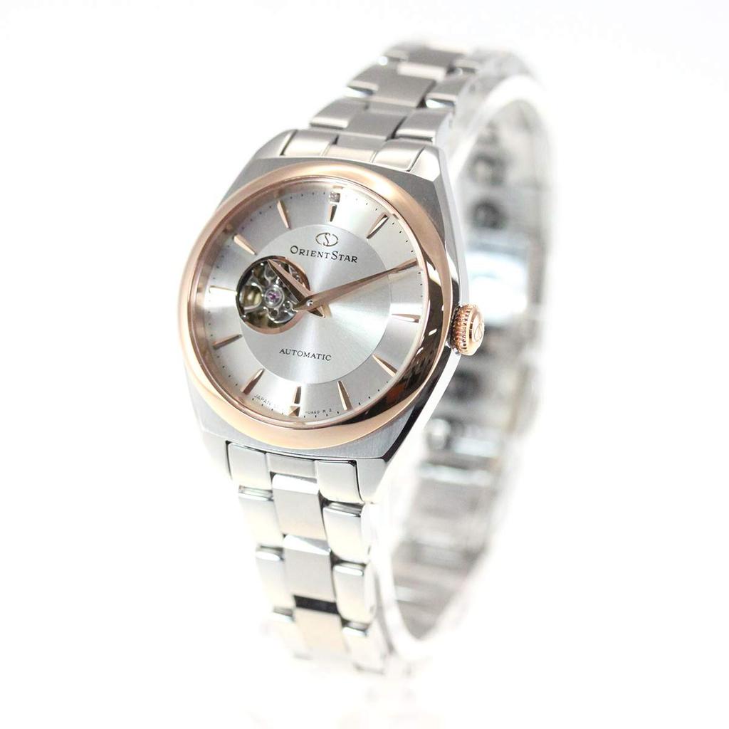 ORIENT STAR Automatic Watch Mechanical Made In Japan Domestic Warranty Open Heart White Silver [Orient Star] Semi-skeleton 2-year Manufacturer's