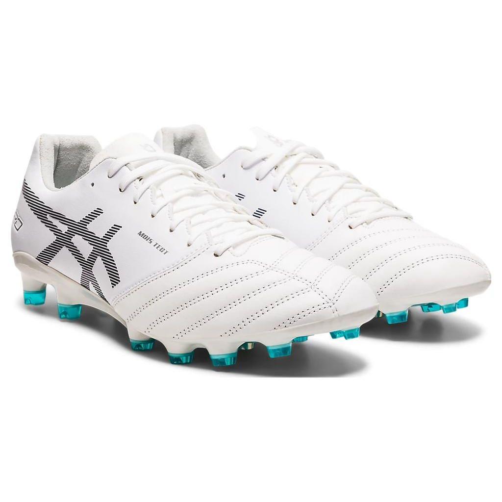 Asics Мужские бутсы для искусственного газона Ds Light X-Fly Pro Синтетическая кожа Нескользящие Прочные Дышащие Футбольные бутсы Белый Синий 1101A025-100