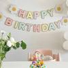 1-5pcs Birthday Flag Party Banner Flower ForHome Room Garland Children Flag Happy Birthday Party Atmosphere Decorations Supplies