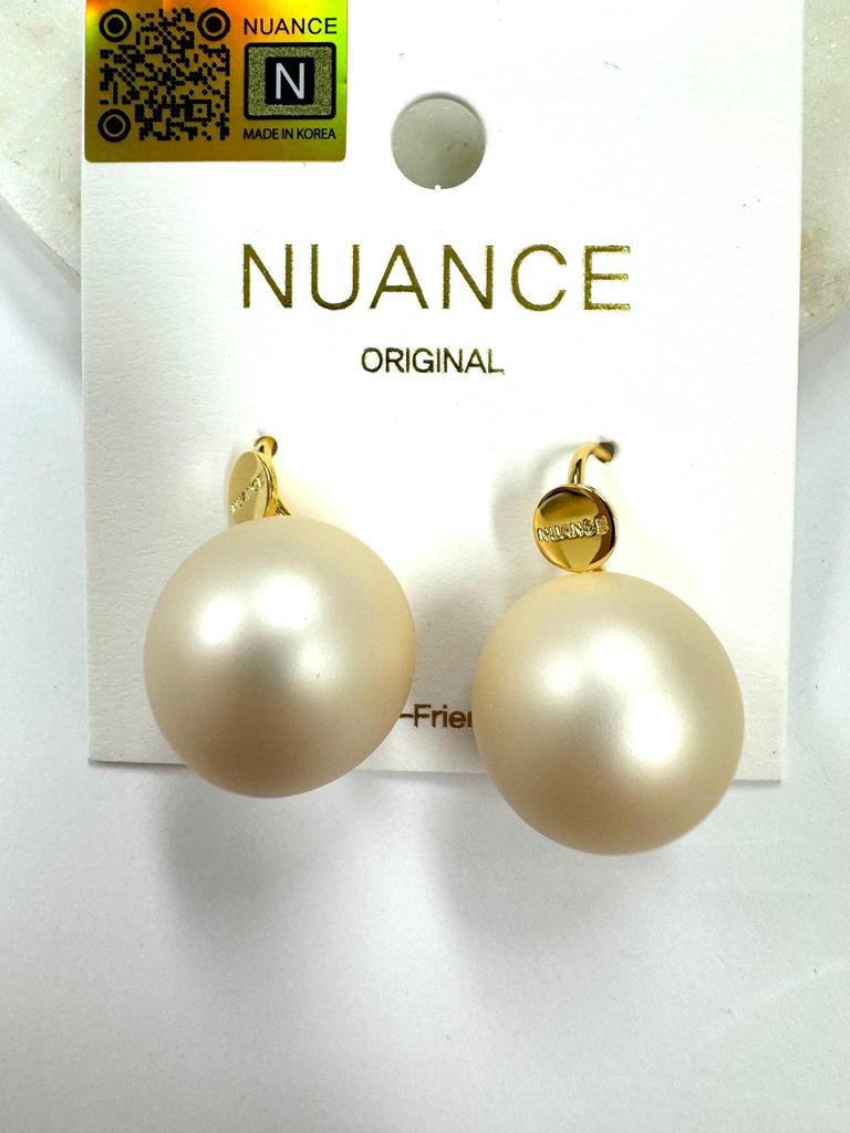 NUANCE Powder Ball, Серьги, Корейский премиум-бренд, Корейские украшения, Корейские аксессуары, Корейский стиль, KBeauty