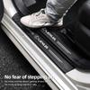 XBE2 1/4/5Pcs Carbon Fiber Leather Car Door Sill Protector Strip For Lexus Fsport GS GX IS LS LX CT LC RC LBX NX RX 350h 450h ES UX