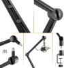 LogiLink Microphone Arm 3/8" & 5/8" Desktop Microphone Stand Scissor 360° Streaming Podcast Gaming
