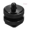 1/4 Double Conversion Screw Flash Metal  Shoe Mounts Camera Flash Adapter Upgrade Photography 2-In-1 General Components Tools