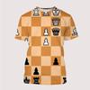 New Chess Board 3D Print T Shirt Child Fashion Oversized T-Shirts Kids Boy Girl Short Sleeve Tops Tees Tshirt Children Clothing