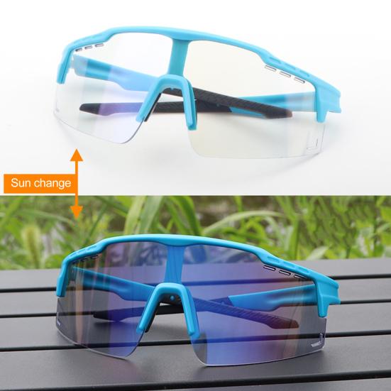 Фотохромные очки для езды на велосипеде с защитой от ультрафиолета, ветрозащитные, легкие, мужские и женские, для бега, для горного велосипеда, спортивные очки