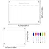 Magnetic Whiteboard Sticker Acrylic Writing Plan Whiteboard Portable Magnetic Refrigerator Dry Erase Board Calendar For Wall