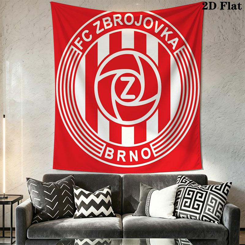 FC Zbrojovka Brno Wall Hanging Printed Fabric Blanket Decorative Tapestries for Bedroom Living Room Home Decor