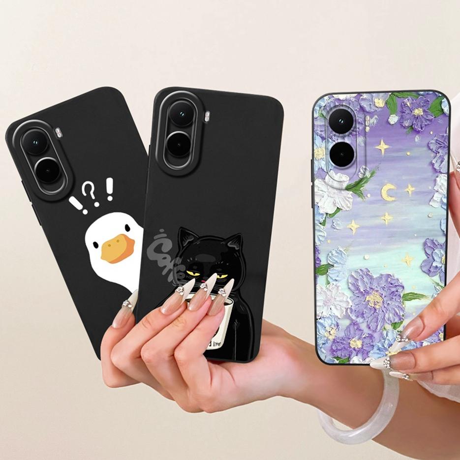 Для Xiaomi Poco M7 4G Чехол Милый Динозавр Астронавт Расписная Крышка Мягкий Силиконовый Чехол для Телефона Для Xiaomi Poco M7 Plus M7Plus 5G Сумки