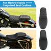 Сиденье водителя и пассажира мотоцикла Two-Up, подушка сиденья из искусственной кожи для Harley Dyna Super Glide Low Rider Street Bob FXDB 2006-2017