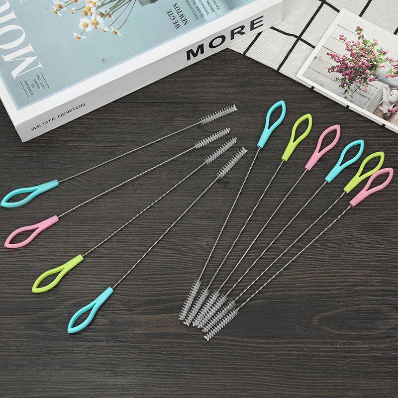 5/10 шт. Инструмент для чистки, всасывающая трубка, щетка из нержавеющей стали, мягкая щетка для волос, детская чашка для воды, нейлоновая трубка, щетка для чистки бутылочек