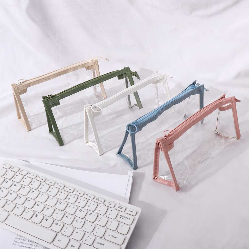 Organizer School Office Supply Zipper Pen Pouch Transparent Pencil Bag Storage Bag Pencil Case