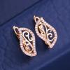 KNIKOO Clip Earrings For Women Cubic Zirconia Fashion Hollow Earrings Jewelry For Wedding Party Gifts