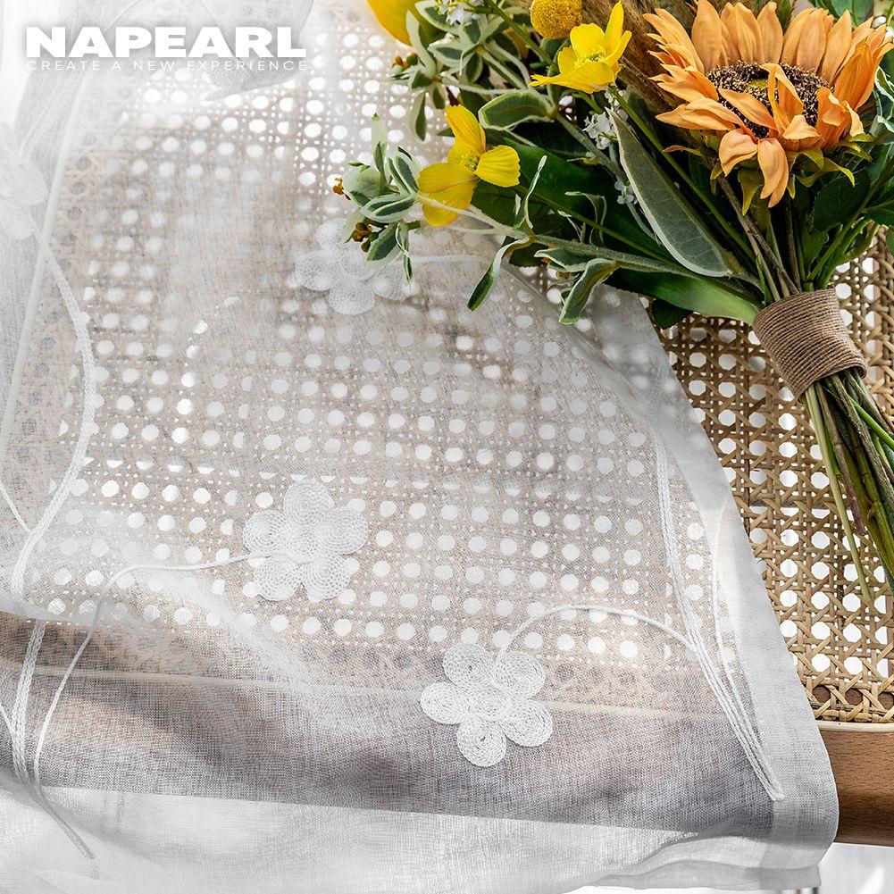 1 шт. NAPEARL Современная Мода Тюлевая Прозрачная Штора с Вышивкой Маргариток Для Гостиной Спальни Домашний Декор