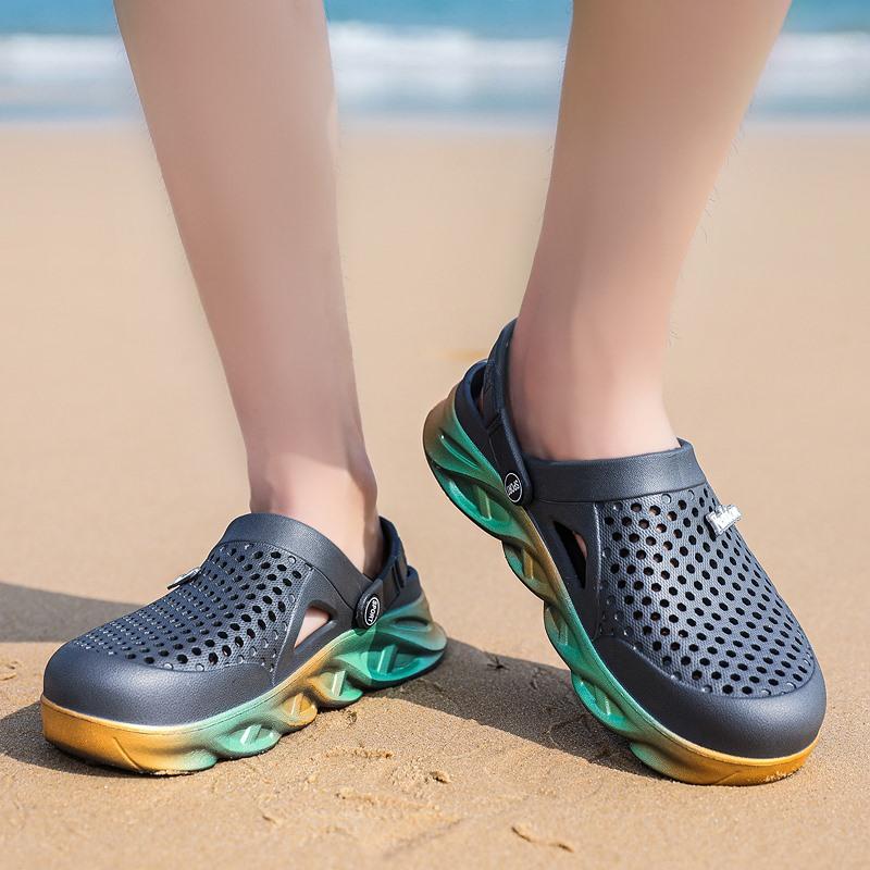 Мужские женские летние сандалии для пляжных видов спорта, парная обувь без шнуровки, тапочки, сабо, водные сандалии