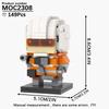 MOOXI Серия Моделей BrickHeadsed Набор MOC Кирпичи Модель Фигурки Действия Взрослые Конструкторы Детские Образовательные Игрушки Для Детей Подарок