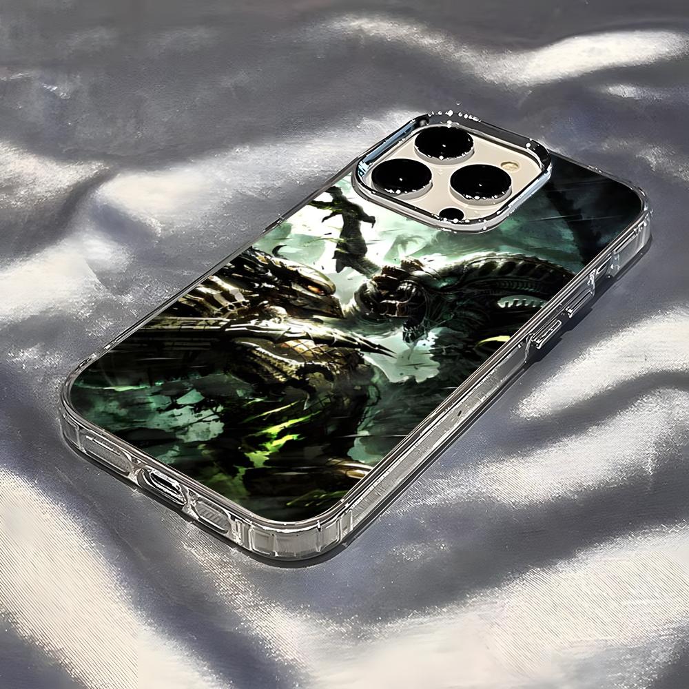Predator Phone Case For IPhone 17 Pro Max 16 15 14 Pro Max IPhone 13 Pro Max 11 Plus Transparent Cover
