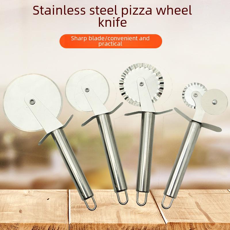 Двойной нож для пиццы из нержавеющей стали и гаджет для выпечки сыра