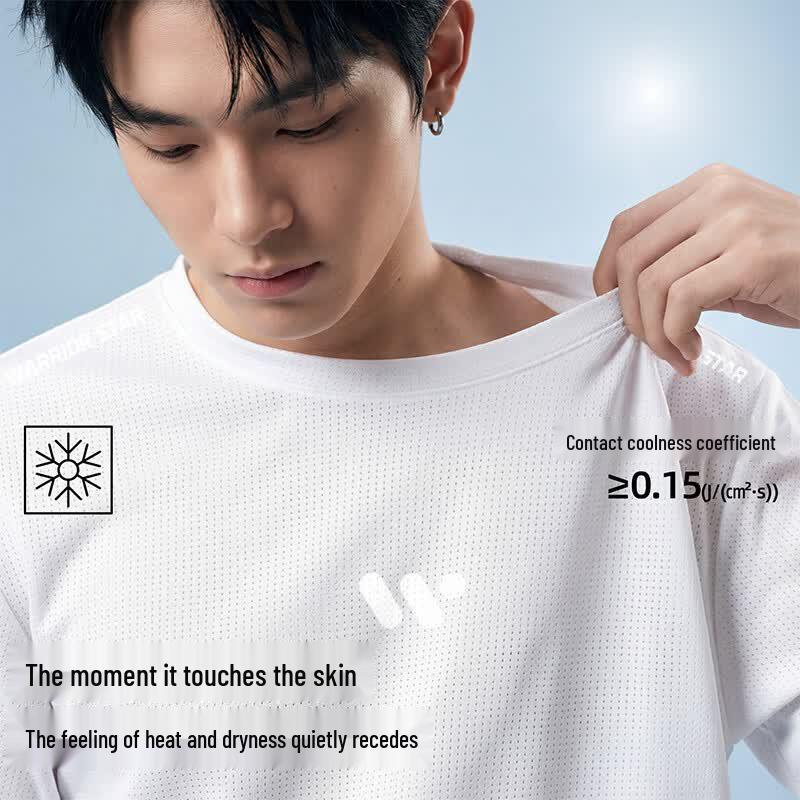 Warrior Summer Breathable Ice-Silk Mesh Athletic T-Shirt