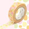 MT Masking Tape with Orange Round Paving Stones Pattern