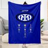 Inter Milan Blanket Soft Warm Cozy Great For Livingroom Chair Office Chair Allseason Use Warmthful Decor Ideal Gift For Friends Family Couples Picnic